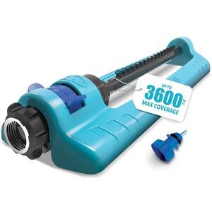 Aqua Joe Blue Oscillating Sprinkler